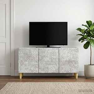 TV omarica 99 x 34,5 x 50 cm Betonsko siva Inženirski les