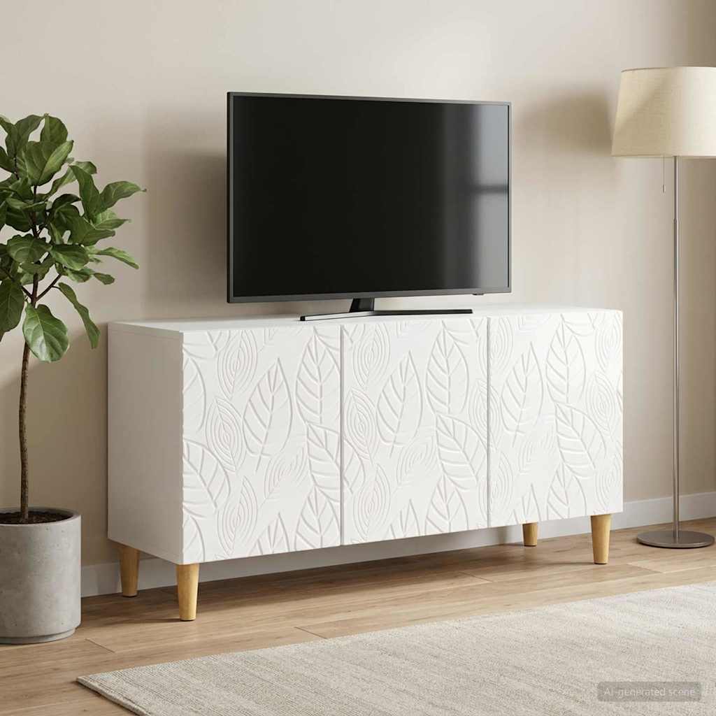 TV-kaappi 99 x 34,5 x 50 cm Korkeakiiltoinen valkoinen
