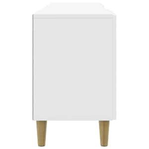 Televizní skříň 99 x 34,5 x 50 cm Bílá s vysokým leskem - obrázek 4
