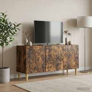 TV omarica 99 x 34,5 x 50 cm Dimljen hrast Inženirski les