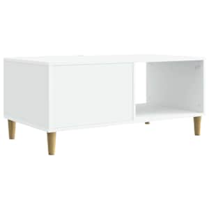 Konferenční stolek Bílá 90 x 50 x 40 cm Kompozitní dřevo - obrázek 5