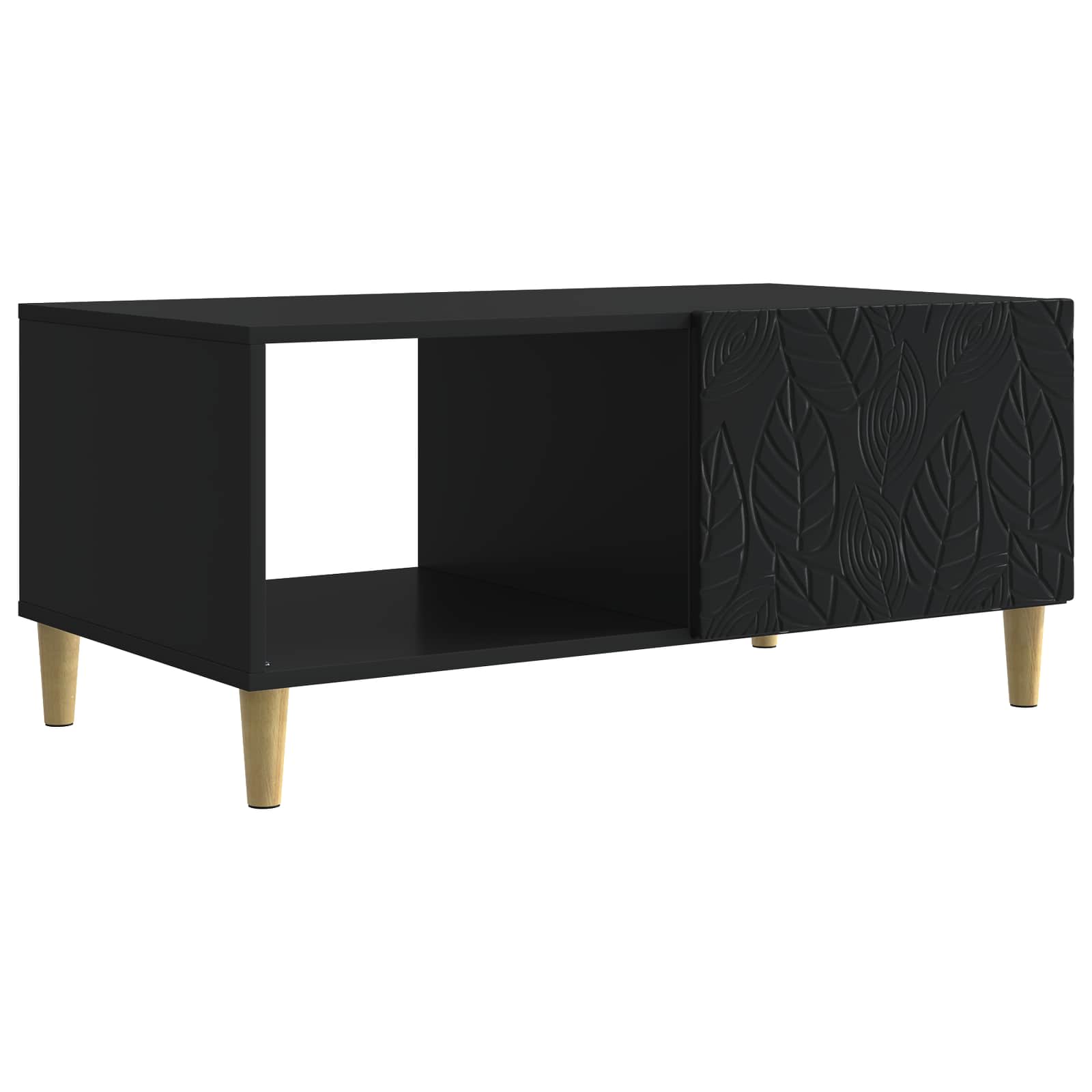vidaXL Masă de cafea Negru 90 x 50 x 40 cm Lemn prelucrat