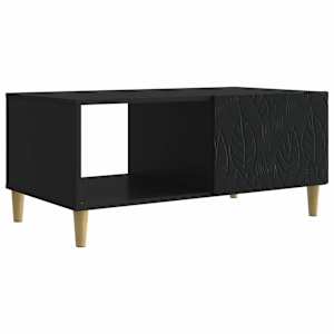Klubska miza Črna 90 x 50 x 40 cm Inženirski les