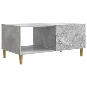 vidaXL Kohvilaud Betoonhall 90 x 50 x 40 cm Tehispuit