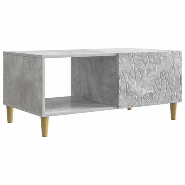 vidaXL Kohvilaud Betoonhall 90 x 50 x 40 cm Tehispuit