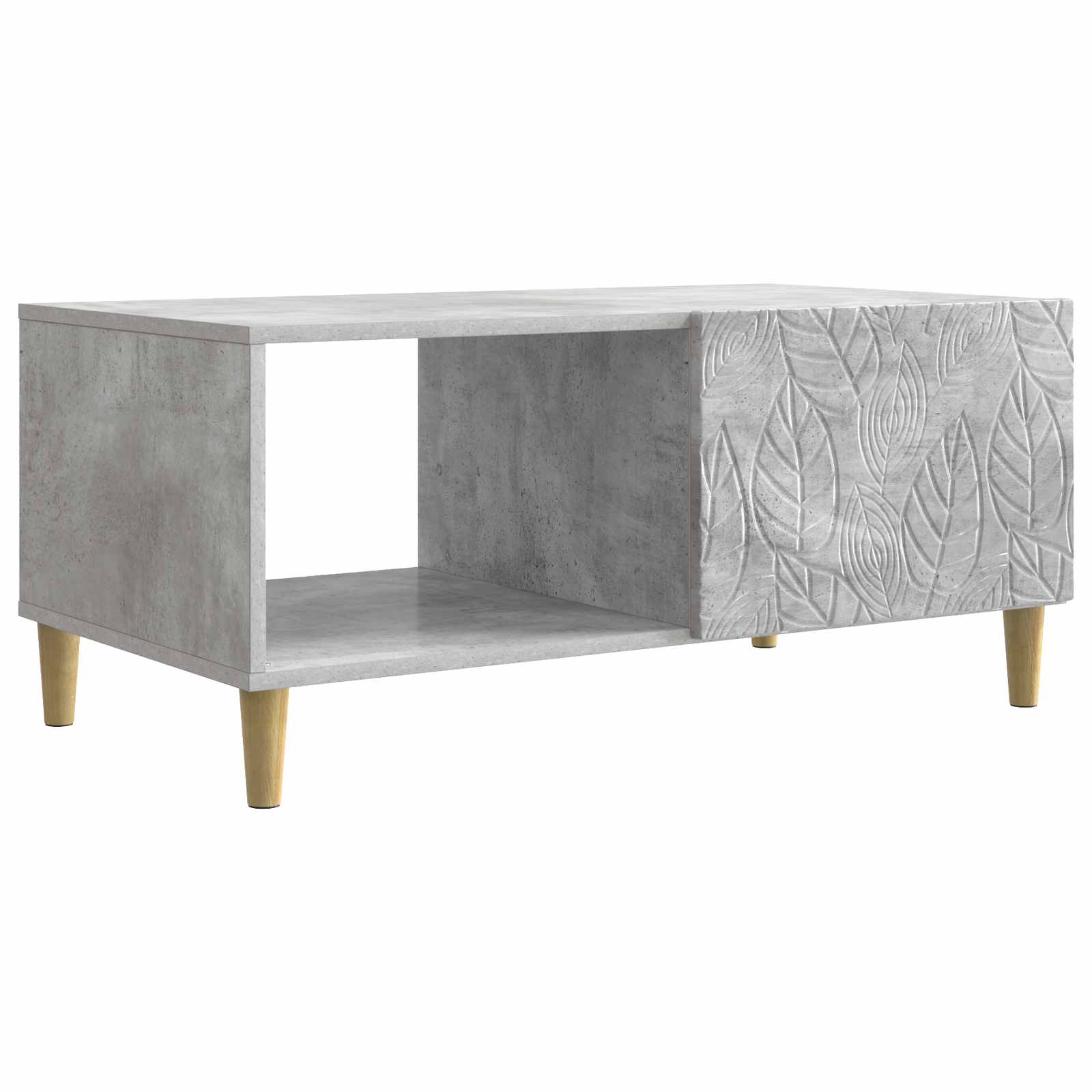 vidaXL Masă de cafea Gri Beton 90 x 50 x 40 cm Lemn prelucrat