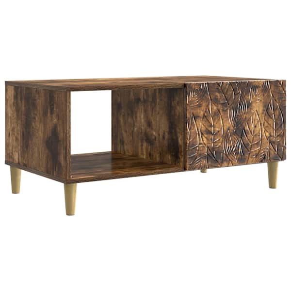 vidaXL Kohvilaud Suitsutatud tamm 90 x 50 x 40 cm Tehispuit
