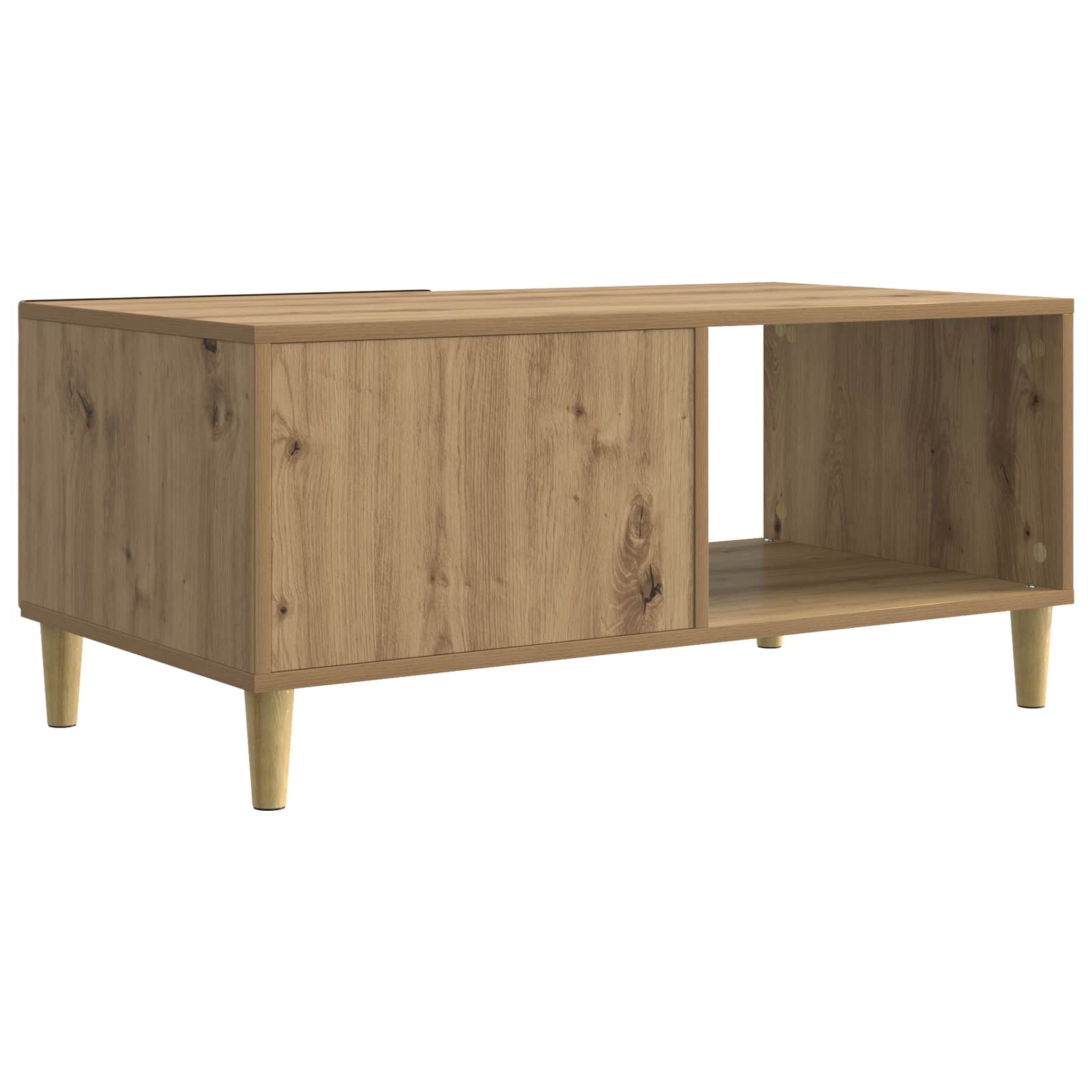 Klubska miza Artisan hrast 90 x 50 x 40 cm Inženirski les - slika 5
