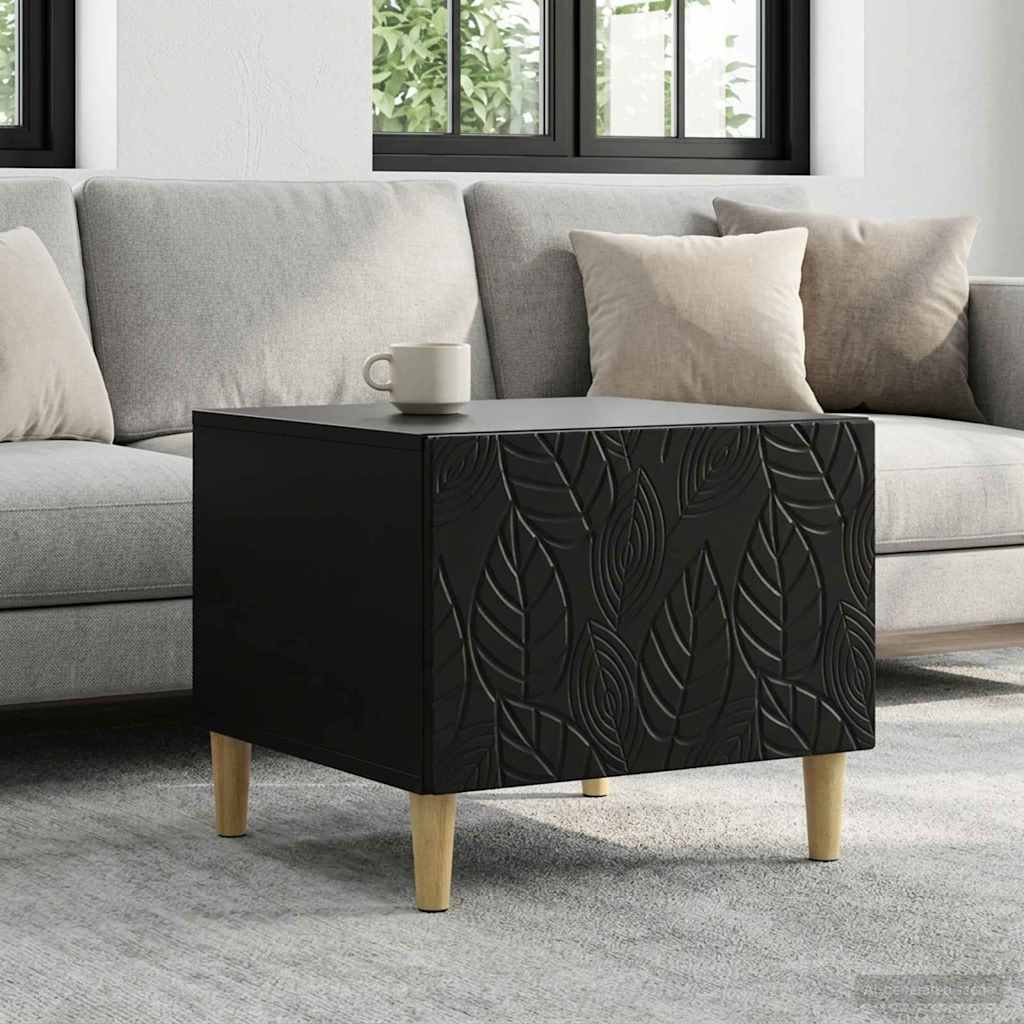 vidaXL Masă de cafea Negru 50 x 49 x 40 cm Lemn prelucrat