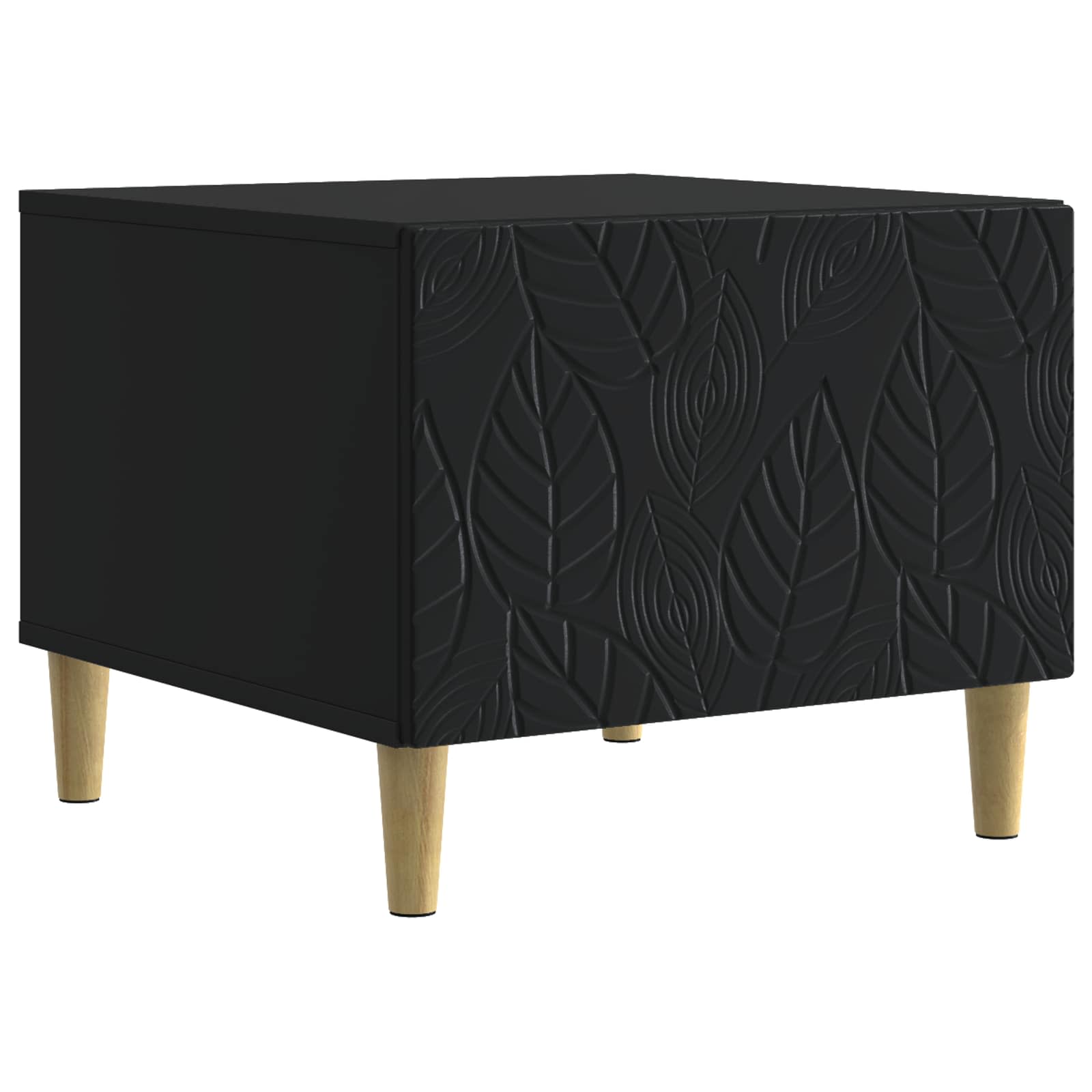 vidaXL Masă de cafea Negru 50 x 49 x 40 cm Lemn prelucrat