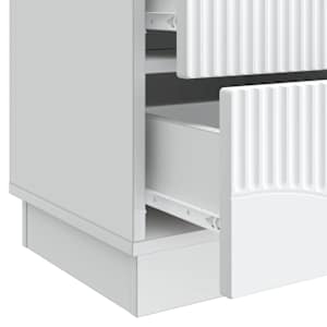 Noční skříňka 2 pcs Bílá 43 x 34,5 x 44,5 cm Kompozitní dřevo - obrázek 11