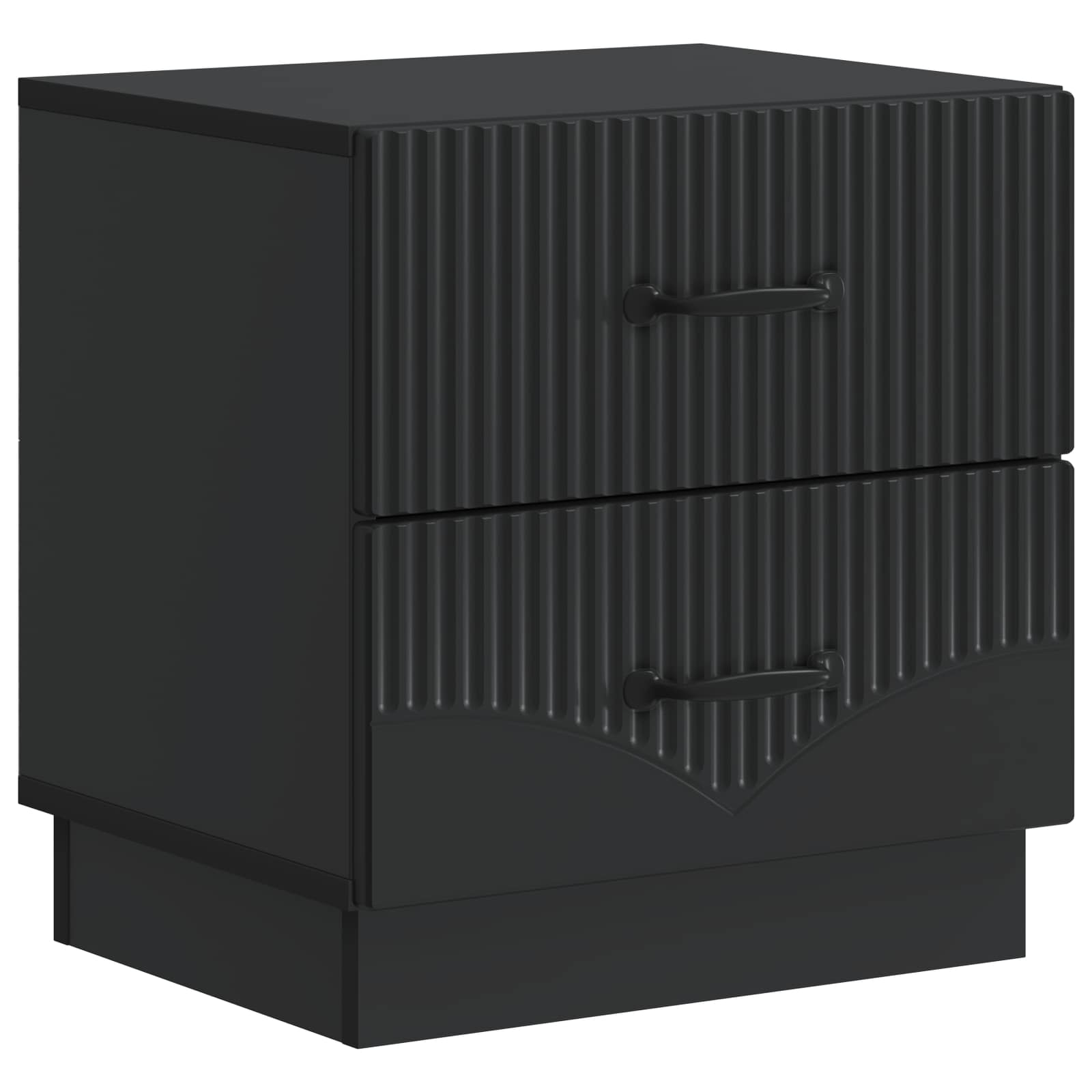vidaXL Dulap de noapte Negru 43 x 34,5 x 44,5 cm Lemn prelucrat