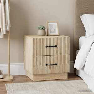 Nočna omarica 2 kos Sonoma hrast 43 x 34,5 x 44,5 cm