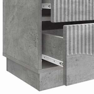 Noční skříňka 2 pcs Betonově šedá 43 x 34,5 x 44,5 cm - obrázek 11