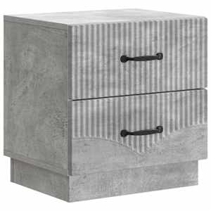 Noční skříňka 2 pcs Betonově šedá 43 x 34,5 x 44,5 cm - obrázek 5