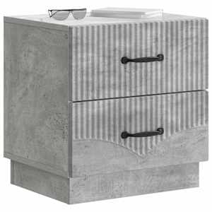 Noční skříňka 2 pcs Betonově šedá 43 x 34,5 x 44,5 cm - obrázek 3
