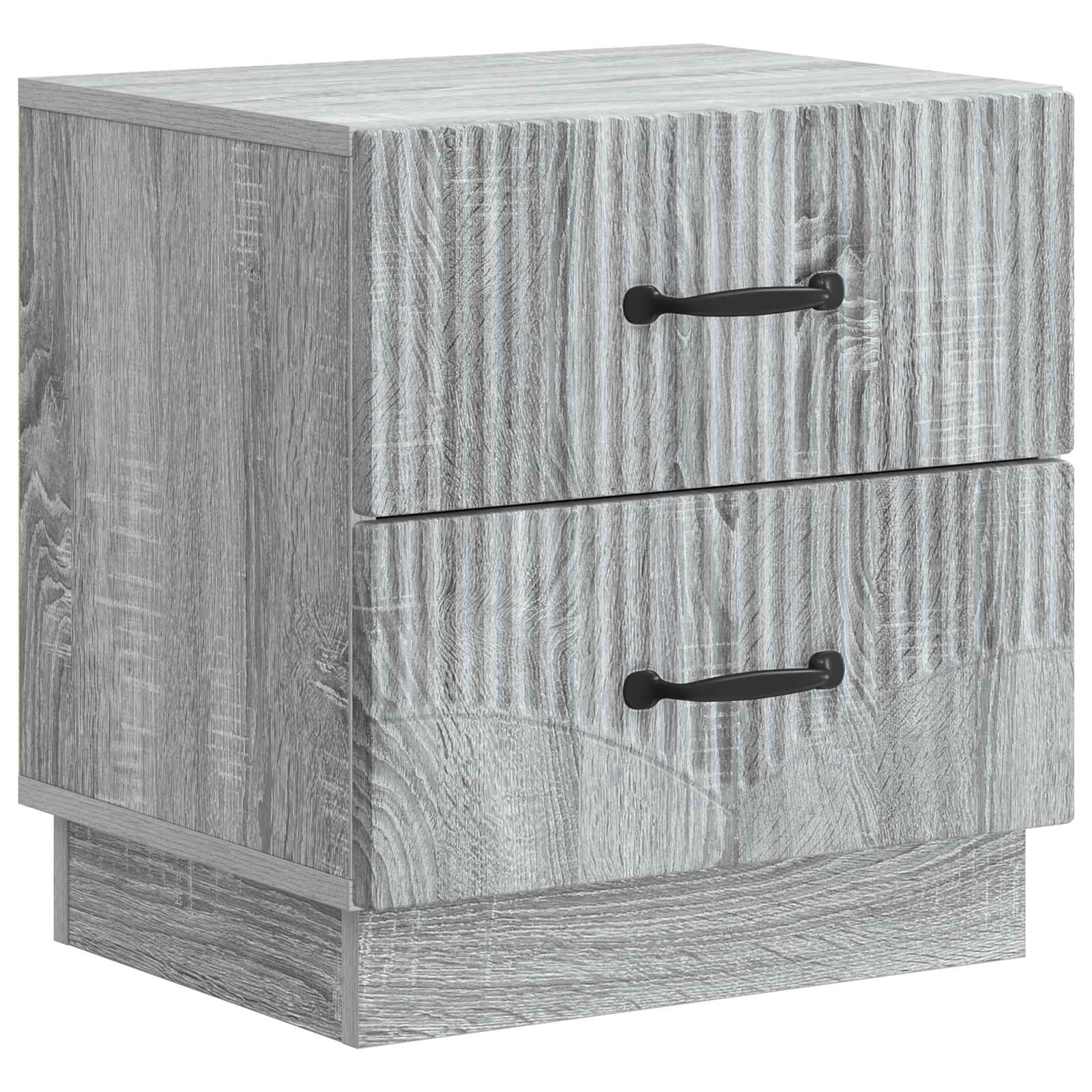 vidaXL Dulap de noapte Sonoma gri 43 x 34,5 x 44,5 cm Lemn prelucrat