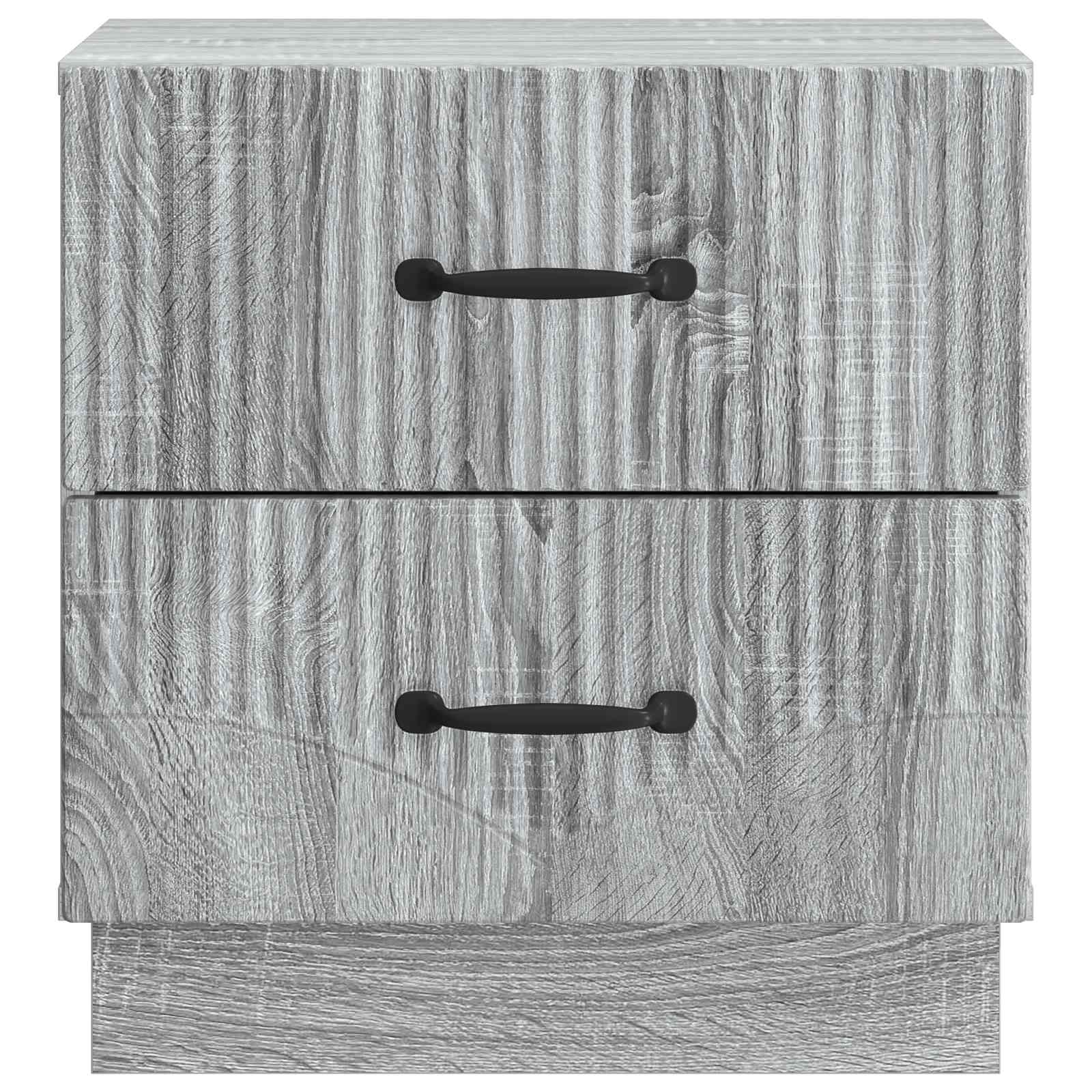 Nočna omarica Siva Sonoma 43 x 34,5 x 44,5 cm Inženirski les - slika 4