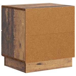 Noční skříňka se zásuvkou 2 pcs Staré dřevo 43 x 34,5 x 44,5 cm - obrázek 9