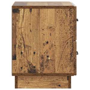 Noční skříňka se zásuvkou 2 pcs Staré dřevo 43 x 34,5 x 44,5 cm - obrázek 8