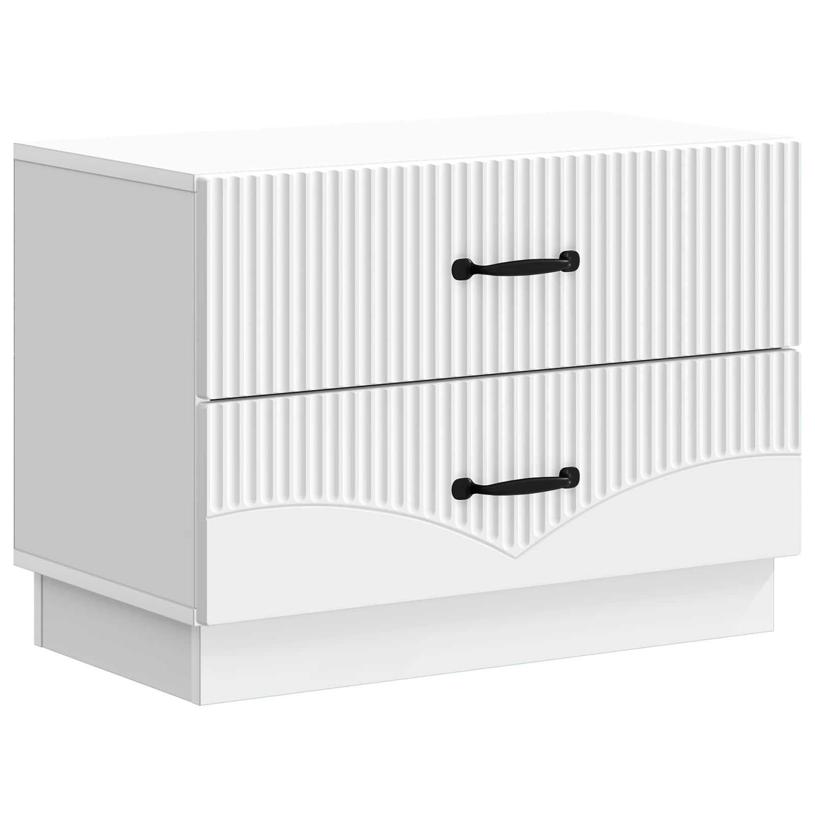 vidaXL Dulap de noapte Alb 62 x 34,5 x 44,5 cm Lemn prelucrat