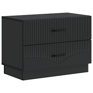 Nočna omarica Črna 62 x 34,5 x 44,5 cm Inženirski les