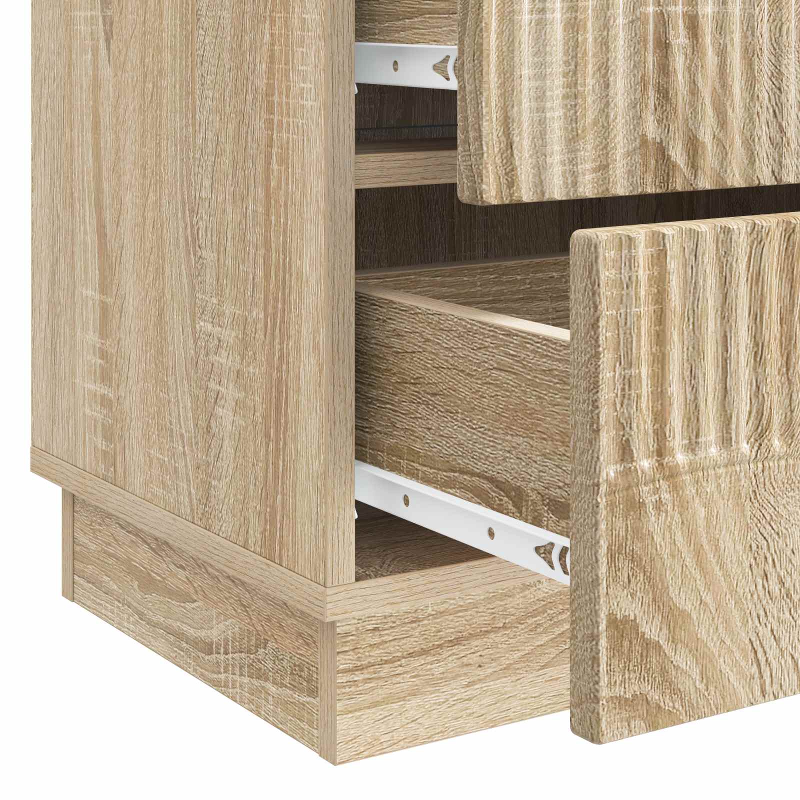 Nočna omarica Sonoma hrast 62 x 34,5 x 44,5 cm Inženirski les - slika 8