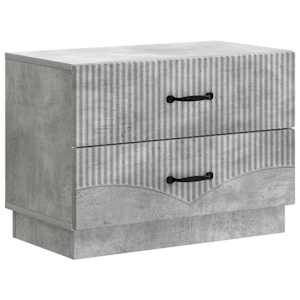 Nočna omarica Betonsko siva 62 x 34,5 x 44,5 cm Inženirski les