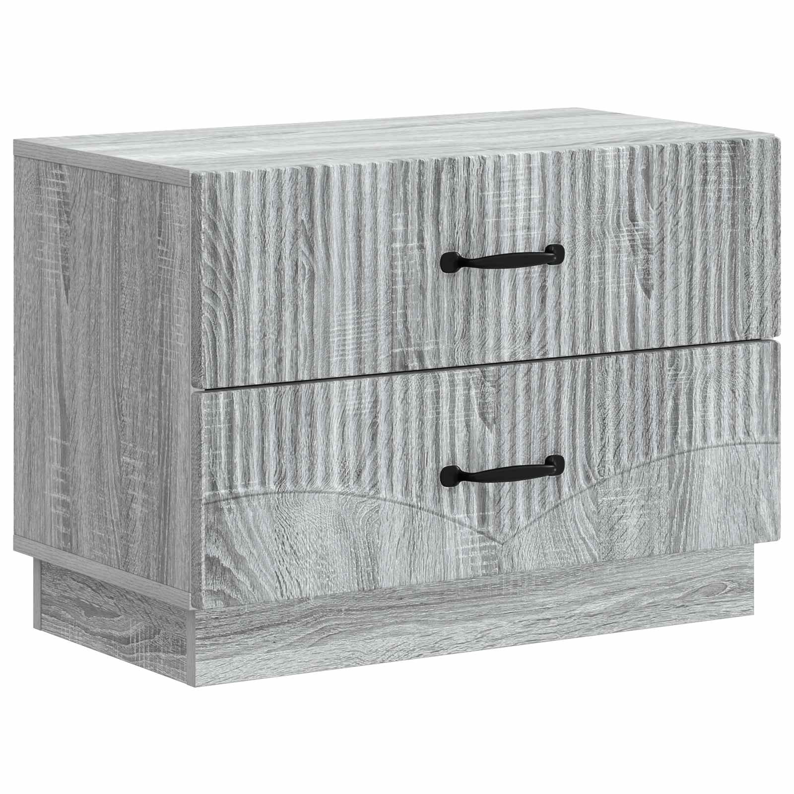 vidaXL Dulap de noapte Sonoma gri 62 x 34,5 x 44,5 cm Lemn prelucrat
