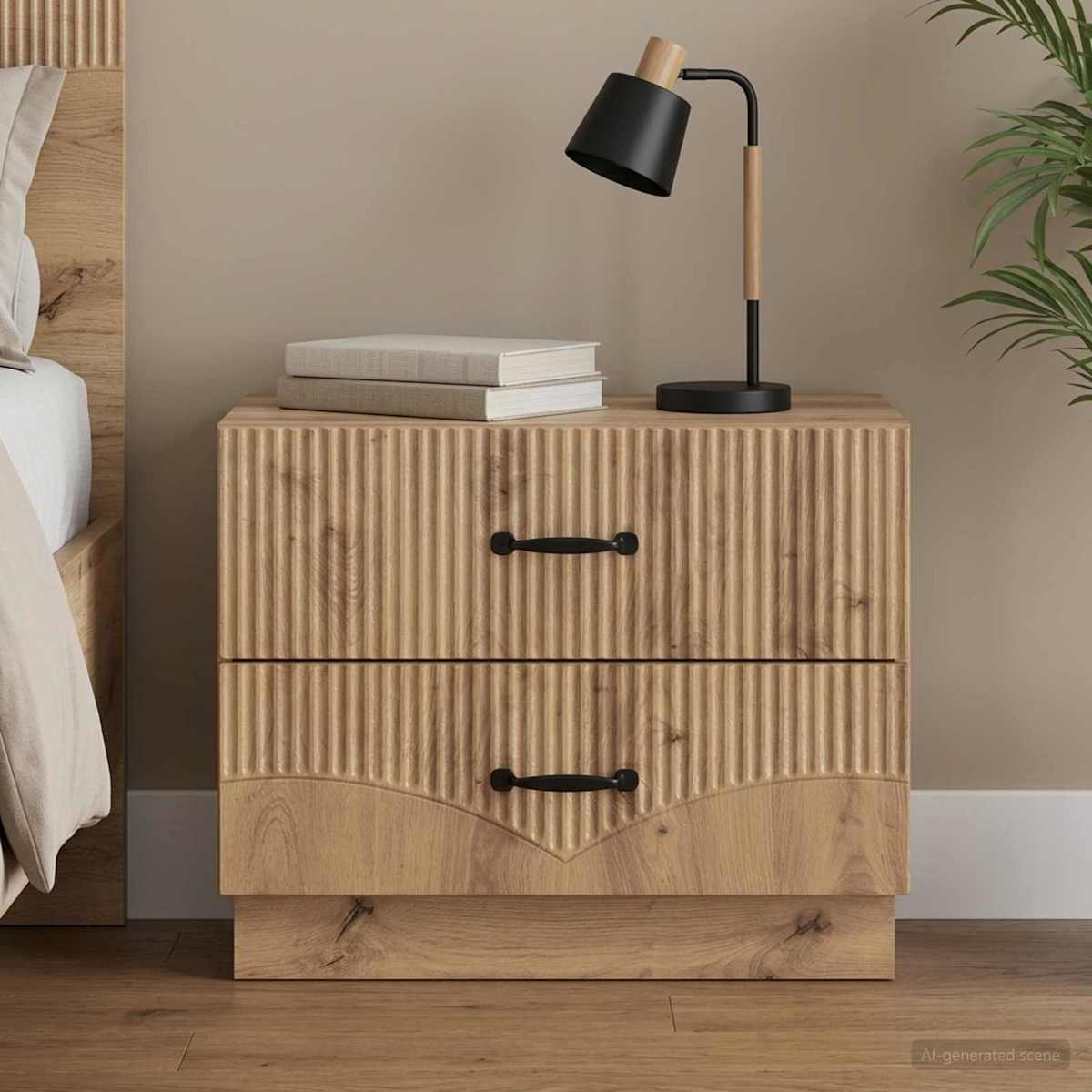 Natskab 62 x 34,5 x 44,5 cm Konstrueret træ