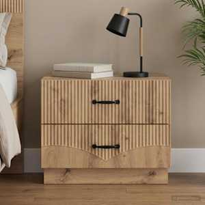Nočna omarica Artisan hrast 62 x 34,5 x 44,5 cm Inženirski les