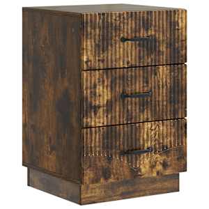 Noční skříňka Kouřový dub 43 x 41 x 63,5 cm Kompozitní dřevo - obrázek 2
