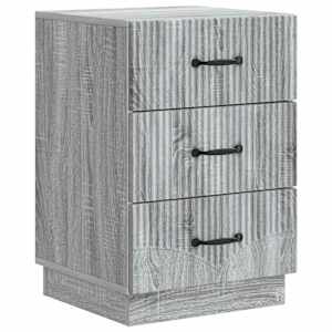 Nočna omarica Siva Sonoma 43 x 41 x 63,5 cm Inženirski les