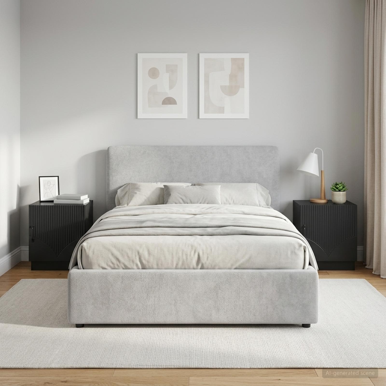 vidaXL Yöpöytä 2 kpl Musta 43 x 34,5 x 47 cm Tekninen puu