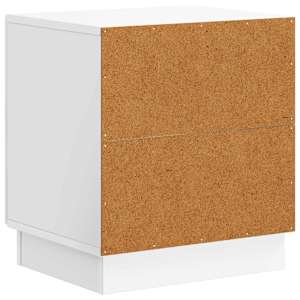 Noční stolek 2 pcs Bílá s vysokým leskem 43 x 34,5 x 47 cm - obrázek 9