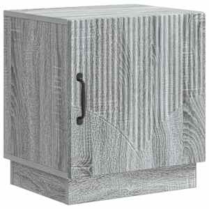 Noční stolek 2 pcs Šedý Sonoma 43 x 34,5 x 47 cm - obrázek 5