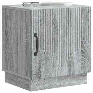 Noční stolek 2 pcs Šedý Sonoma 43 x 34,5 x 47 cm - obrázek 3
