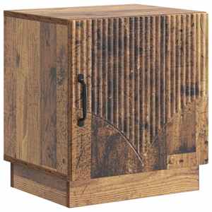 Noční stolek 2 pcs Staré dřevo 43 x 34,5 x 47 cm - obrázek 5