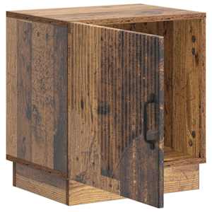 Noční stolek 2 pcs Staré dřevo 43 x 34,5 x 47 cm - obrázek 6