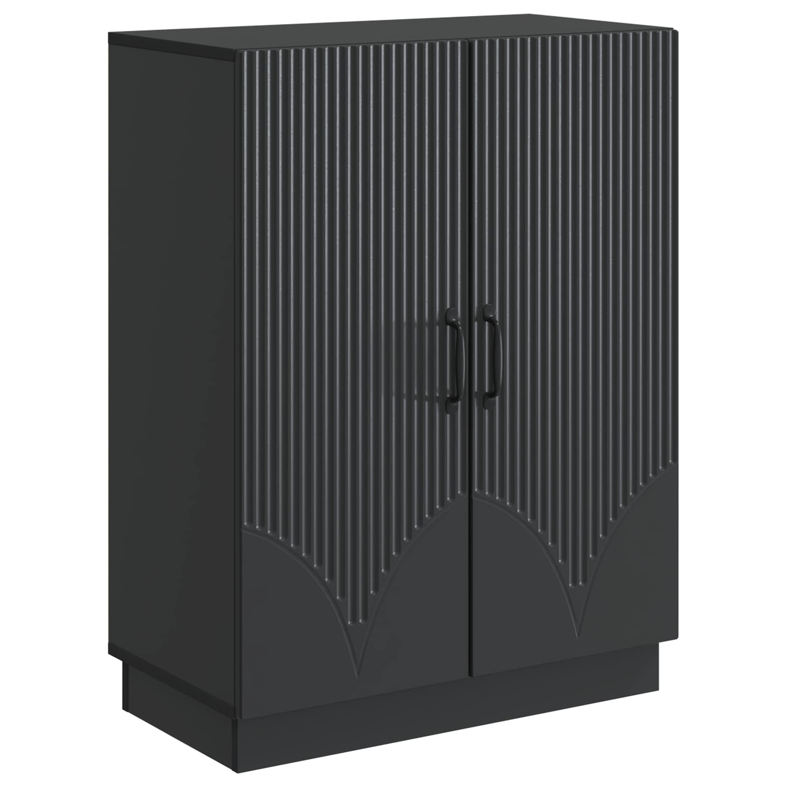 vidaXL Bufet Negru 66 x 34,5 x 87 cm Lemn prelucrat