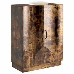 Servírovací skříň Kouřový dub 66 x 34,5 x 87 cm - obrázek 2