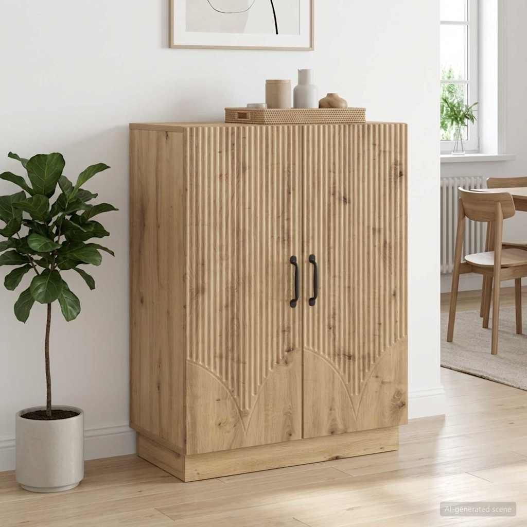 vidaXL Sideboard Artisan-Eiche 66 x 34,5 x 87 cm Holzwerkstoff