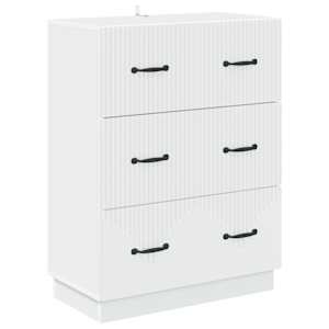 Predalna omara Bela 66 x 34,5 x 87 cm Inženirski les