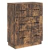 vidaXL Sahtlib&uuml;roo Suitsutatud tamm 66 x 34,5 x 87 cm Tehispuit