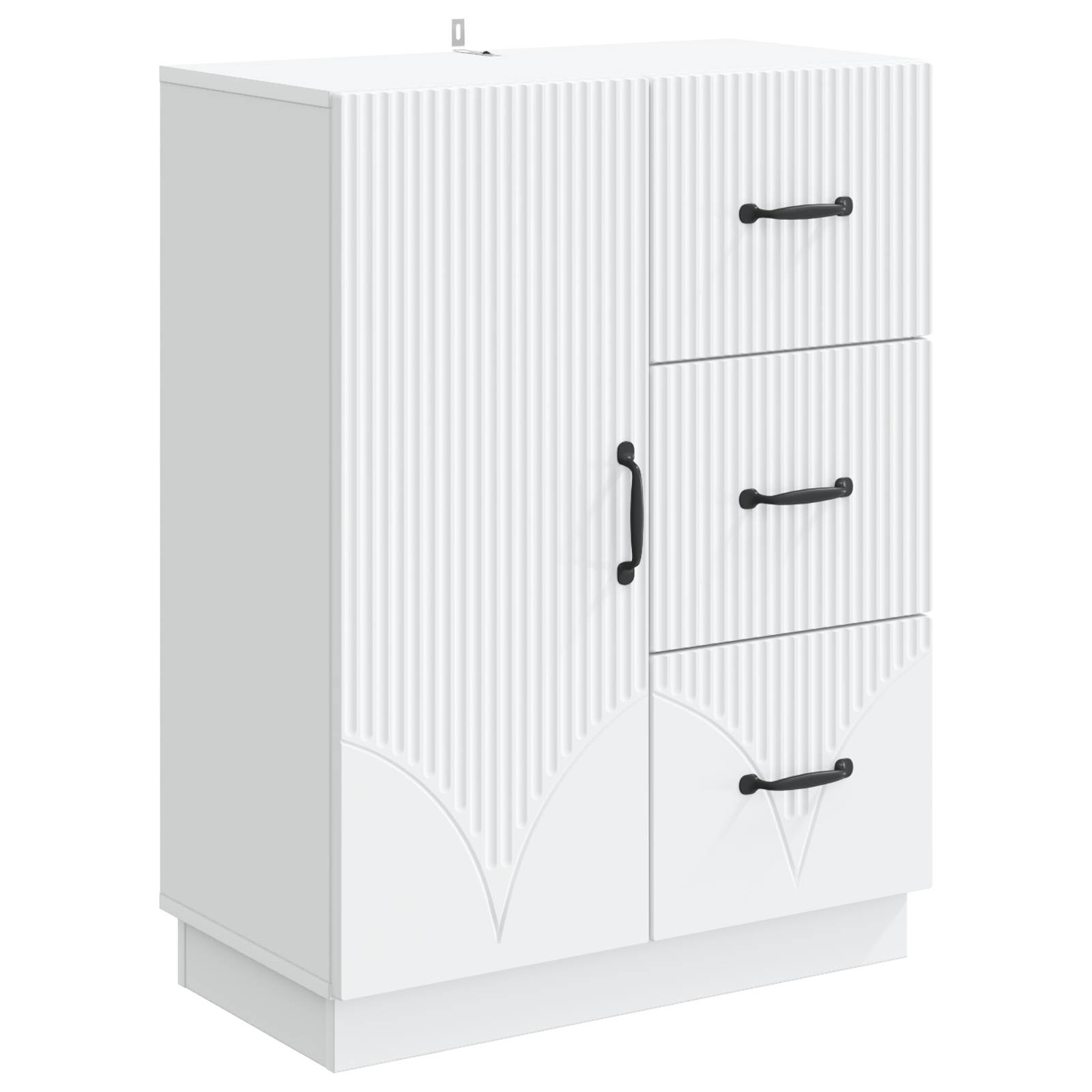 vidaXL Bufet cu sertar Alb 66 x 34,5 x 87 cm Lemn prelucrat