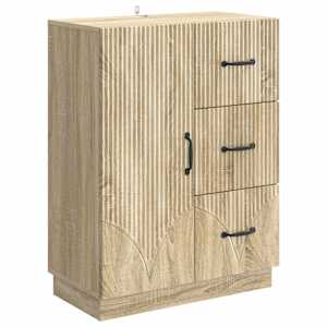 Strani šal Sonoma hrast 66 x 34,5 x 87 cm Inženirski les