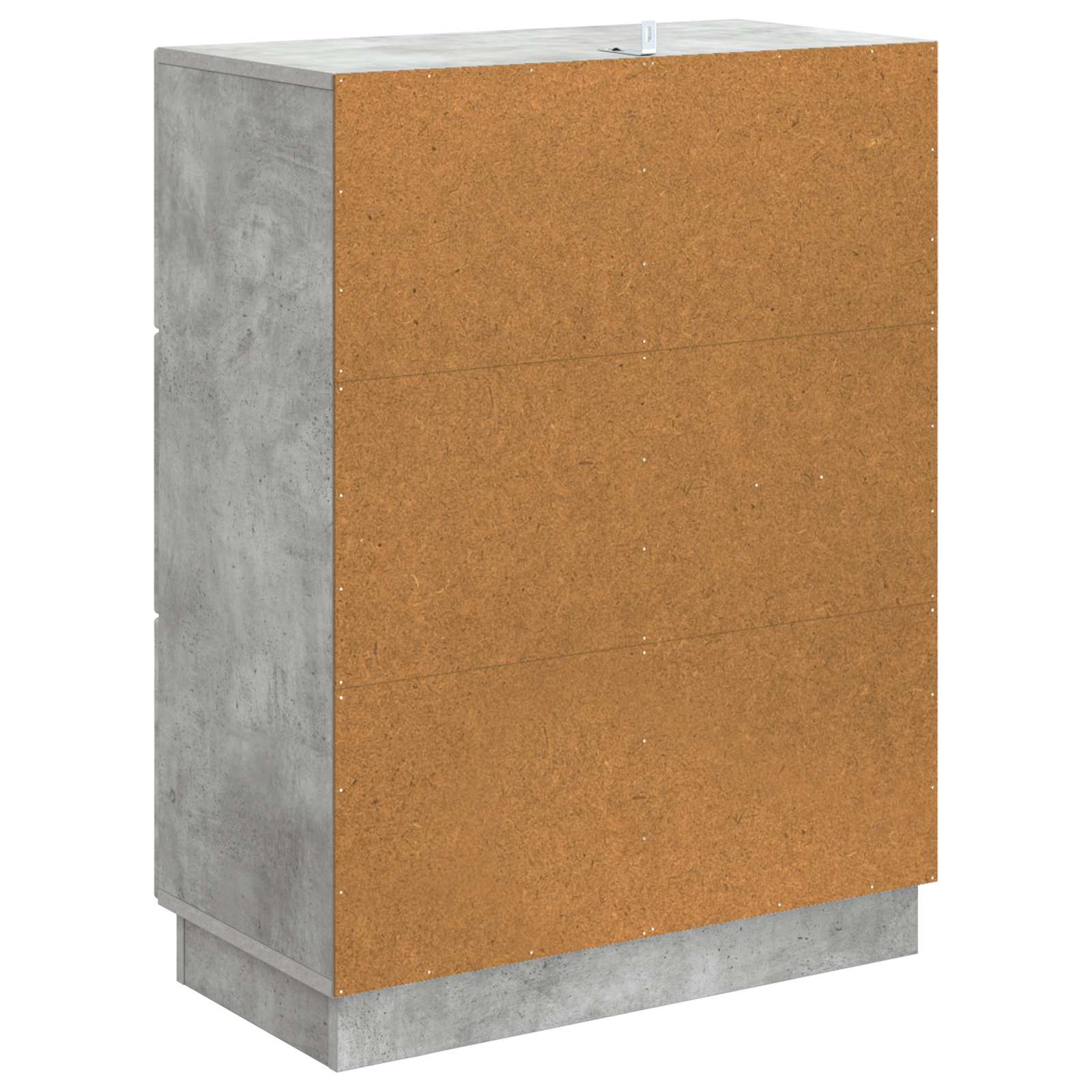 Strani šal Betonsko siva 66 x 34,5 x 87 cm Inženirski les - slika 6