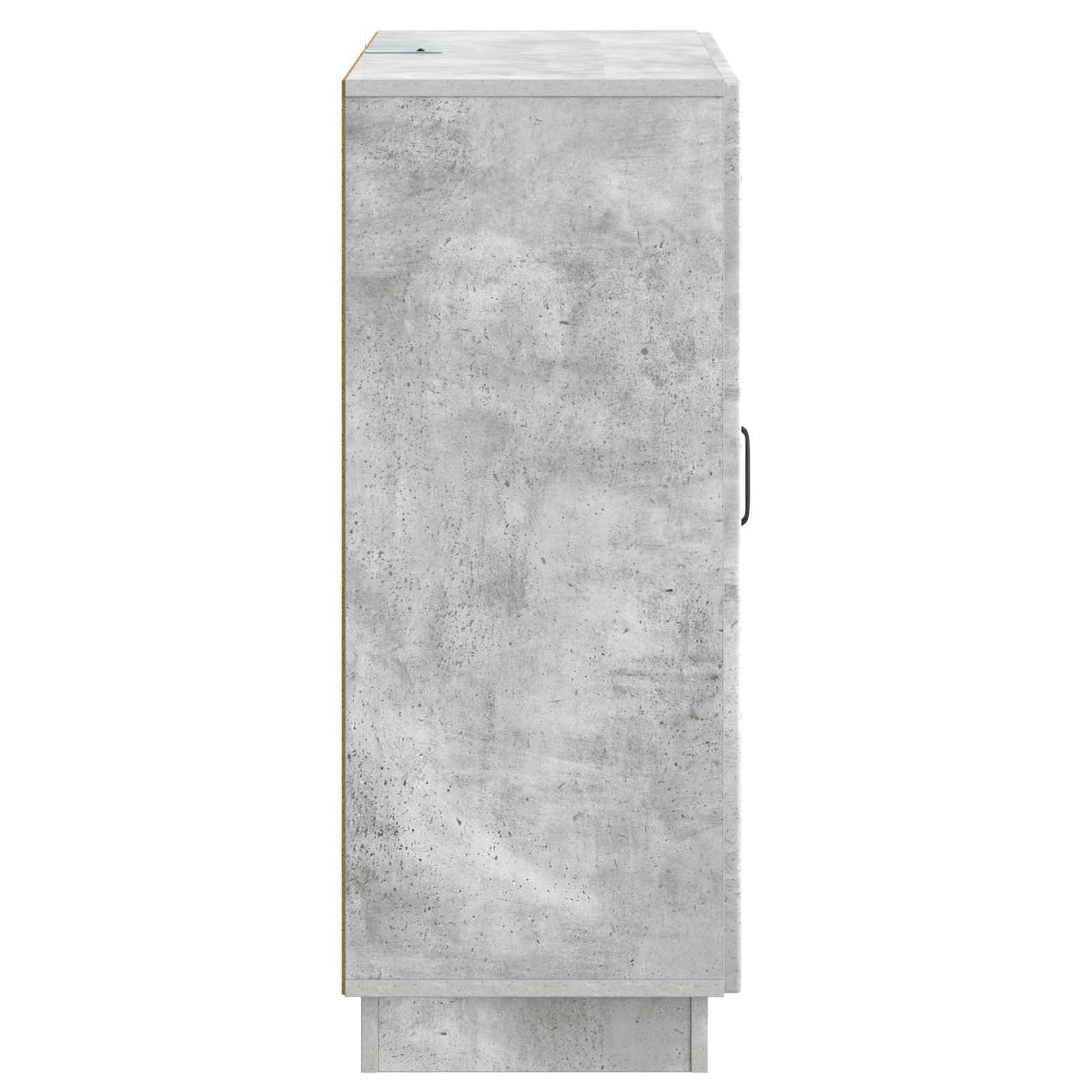 Strani šal Betonsko siva 66 x 34,5 x 87 cm Inženirski les - slika 5