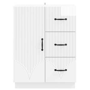 Servírovací skříň Bílá s vysokým leskem 66 x 34,5 x 87 cm - obrázek 6