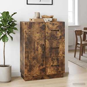 Servírovací skříň se zásuvkou Kouřový dub 66 x 34,5 x 87 cm - obrázek 1